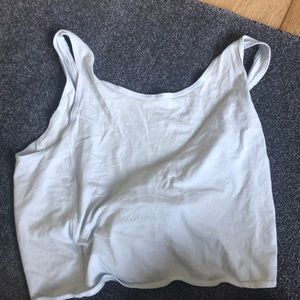 Lululemon tie crop workout top